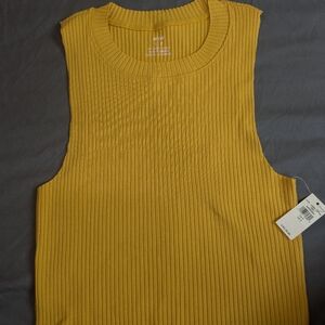 Aerie NWT cropped ribbed Orange tank S